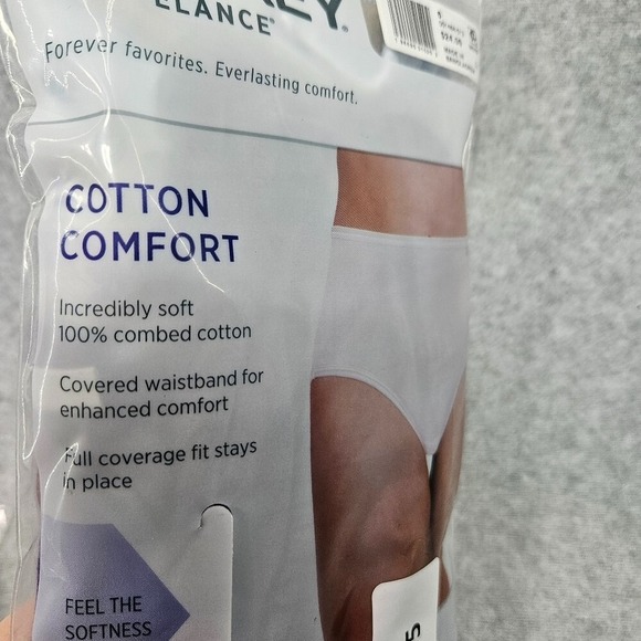 Jockey Elance Women's Cotton Comfort Brief Panties Underwear 3 Pair Size 6/M - Picture 5 of 6